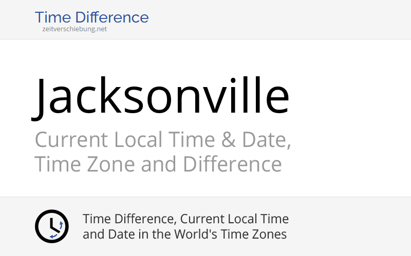 What Time Is It In Jacksonville? Current EST & UTC Offset
